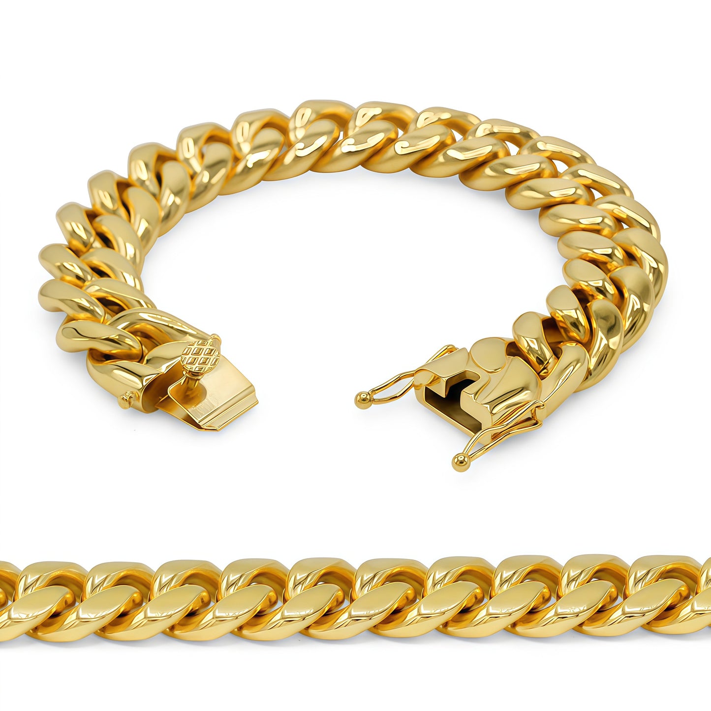 18k Gold Miami Cuban Bundle
