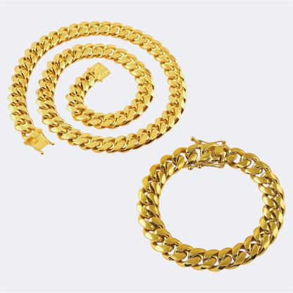 18k Gold Miami Cuban Bundle