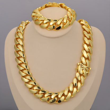 18k Gold Miami Cuban Bundle